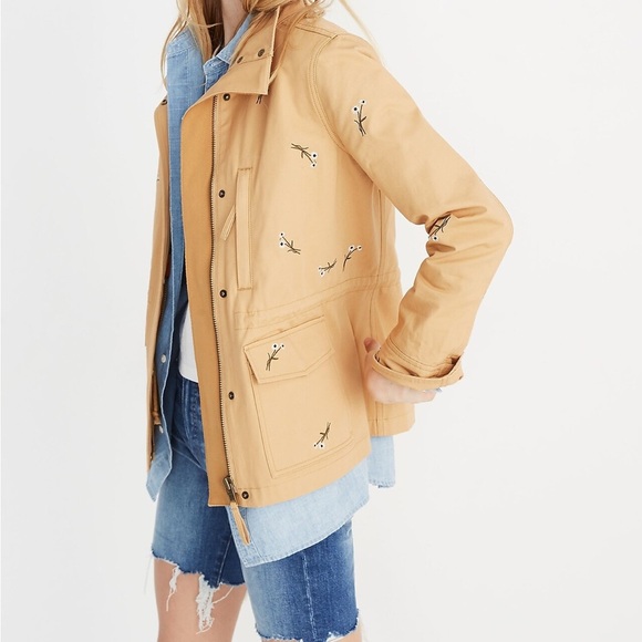 EUC worn once Madewell Embroidered Passage Jacket XS - Picture 2 of 7